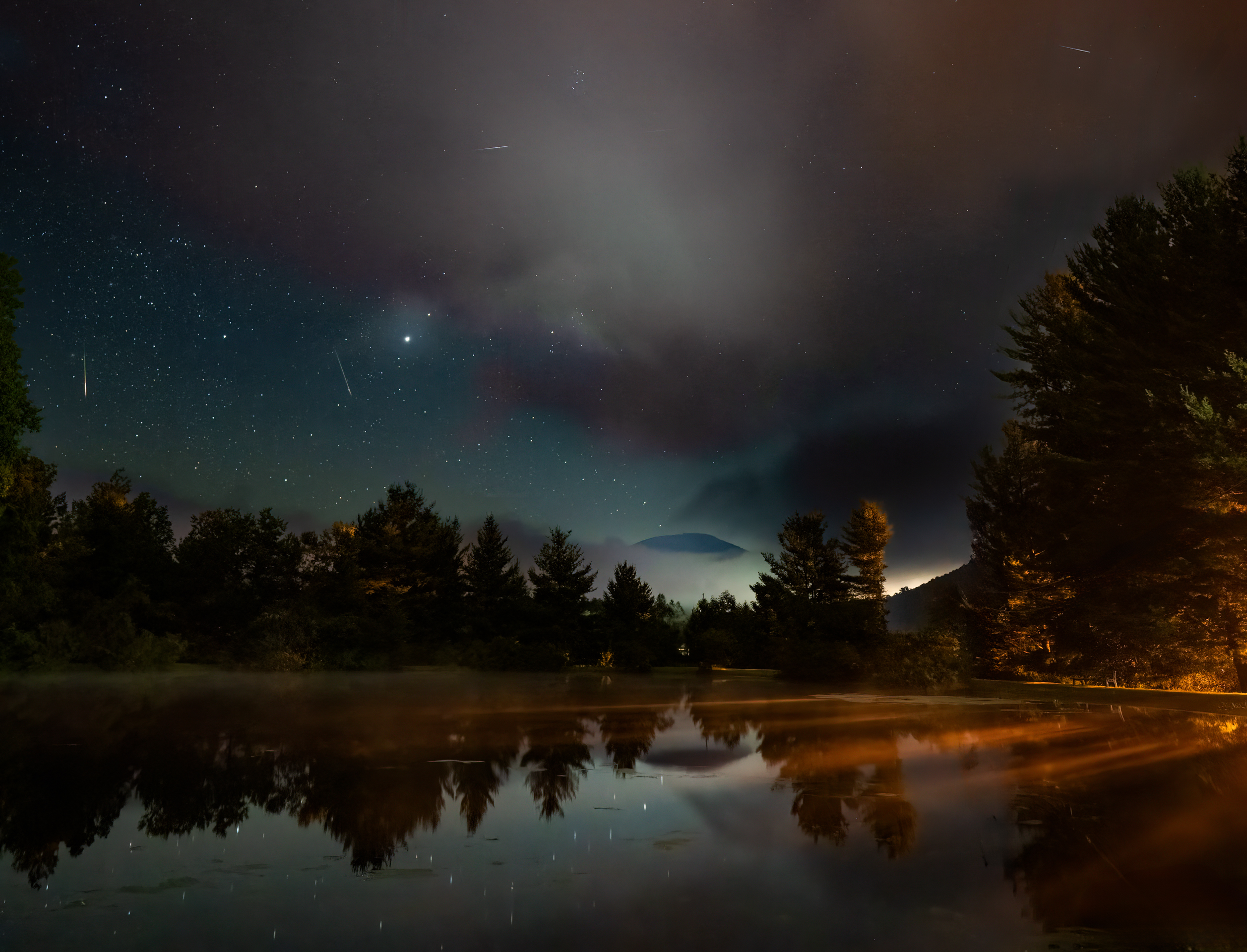 1st PrizeMulti-Scape In Class 3 By John Whitmore For Meteors Over Colton Pond SEP-2024.jpg